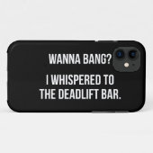 Deadliftのバーは、-おもしろいなノベルティのトレーニングを強打したいと思います Case-Mate iPhoneケース (裏面(横))