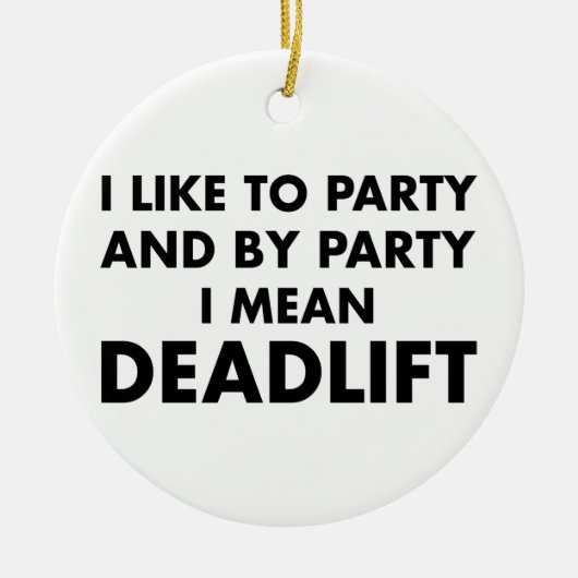Deadlift セラミックオーナメント (正面)
