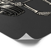 Deadlift Bodybuilding Skeleton -Lifting Humor- Gym ポスター (角)