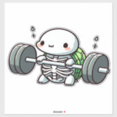 Deadlift Cute Turtle Classic T-Shirt シール (シート)