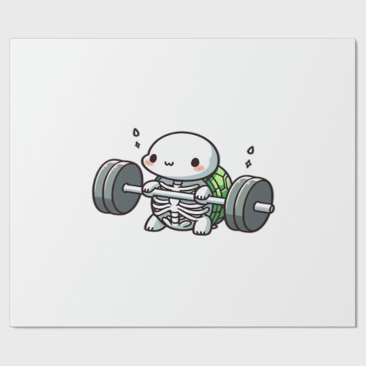 Deadlift Cute Turtle Classic T-Shirt ラッピングペーパー (フラット)