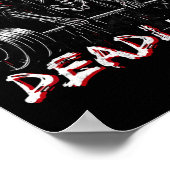 Deadlift Skeleton Halloween Gym Jokes Weightliftin ポスター (角)