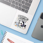 Deadline? More Like Dead Inside – Cute Chibi Panda シール (ノートパソコンとiPhone)