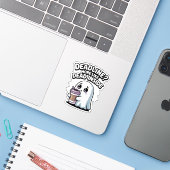 Deadline? More Like Dead Inside – Kawaii Ghost シール (ノートパソコンとiPhone)