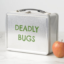 「DEADLY BUGS」毒虫面白ホラー金属ランチボックス