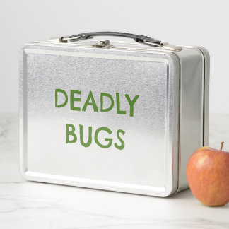 「DEADLY BUGS」毒虫面白ホラー金属ランチボックス メタルランチボックス