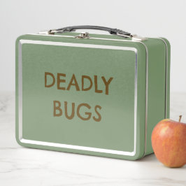 'DEADLY BUGS' Poison Funny Horror Metal Lunchbox メタルランチボックス