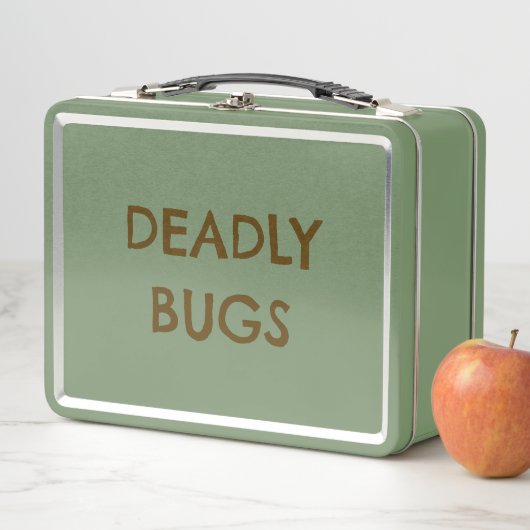 'DEADLY BUGS' Poison Funny Horror Metal Lunchbox メタルランチボックス (インサイチュ)
