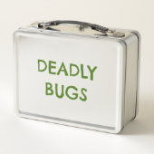 'DEADLY BUGS' Poison Funny Horror Metal Lunchbox メタルランチボックス (裏面)