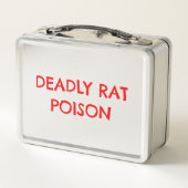 Deadly Rat Poison Funny Horror Metal Lunchbox メタルランチボックス (裏面)