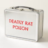 Deadly Rat Poison Funny Horror Metal Lunchbox メタルランチボックス (正面)