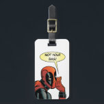 Deadpool Whisper ラゲッジタグ<br><div class="desc">Check out this closeup character art of Deadpool whispering a comment.</div>