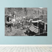 DEADWOOD, S Dakota - Wild West Mining Town 1876 キャンバスプリント (インサイチュ (ウッドフロア))