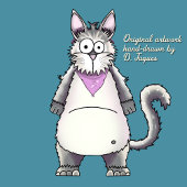 Deaf Daisy Cat Hearing Loss Awareness Personalized 缶バッジ