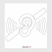 Deaf Driver On Board Emergency Safety Alert Car シール (シート)