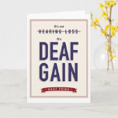 Deaf Gain. greeting card カード (黄色い花)