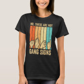 Deaf Pride Awareness ASL Sign Language No Not Gang Tシャツ (正面)