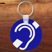 Deaf Symbol キーホルダー (正面)