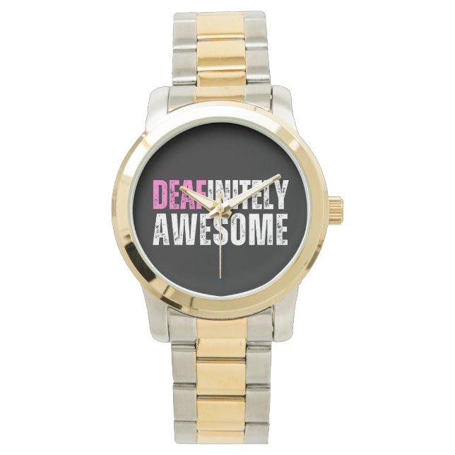 Deafinienty – ろう素晴らし認識度 腕時計 (正面)