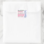 Deafness – 犬辞書 ラウンドシール (バッグ)