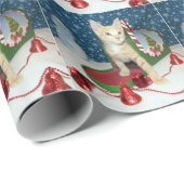 Deaglan's Christmas Card Mailbox (Cat / Kitten) ラッピングペーパー (ロールコーナー)