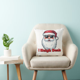 Deal Slaying Santa Claus Funny Holiday Shopping  クッション