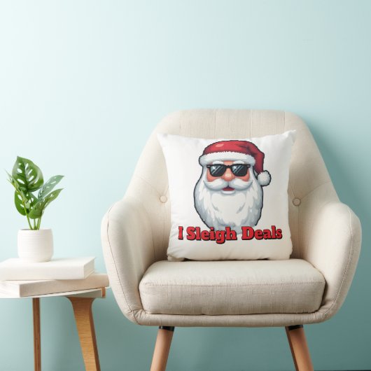 Deal Slaying Santa Claus Funny Holiday Shopping  クッション (椅子)