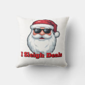 Deal Slaying Santa Claus Funny Holiday Shopping  クッション (裏面)