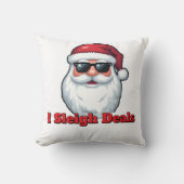 Deal Slaying Santa Claus Funny Holiday Shopping  クッション (正面)