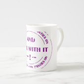 deal with pressure  ボーンチャイナマグカップ (正面右)