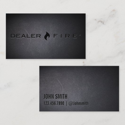 DealerFireは名刺を黒くします 名刺 (正面/裏面)