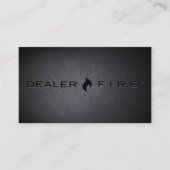 DealerFireは名刺を黒くします 名刺 (正面)