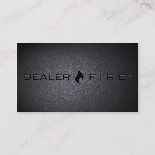 DealerFireは名刺を黒くします 名刺 (正面)