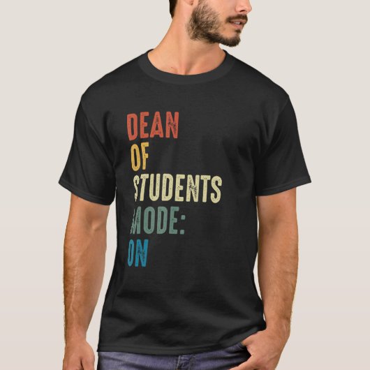 Dean Of Students u2013管理学校採用 Tシャツ (正面)