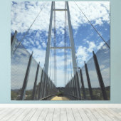 Dean Street Pedestrian Bridge Pathway to the Sky キャンバスプリント (インサイチュ (ウッドフロア))