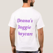 Deanaの小犬の託児所のロゴのワイシャツ Tシャツ (裏面)