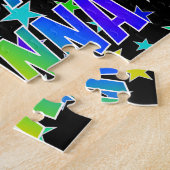 「DEANNA」名、おもしろい「ハッピーバースデー」 ジグソーパズル (側面)