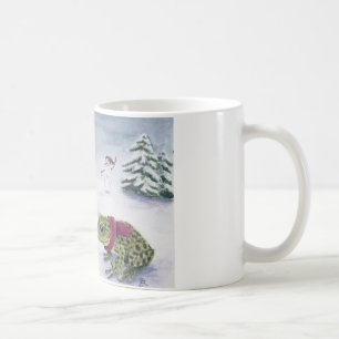 Deanna Bachの芸術による"冷たいカエル" コーヒーマグカップ