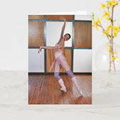 Deanna McBrearty -バレエの正方形1 カード (黄色い花)