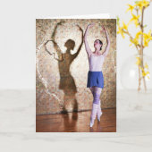 Deanna McBrearty -金ゴールドの影enのpointe カード (黄色い花)