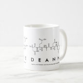Deanneのペプチッド名前のマグ コーヒーマグカップ (正面右)