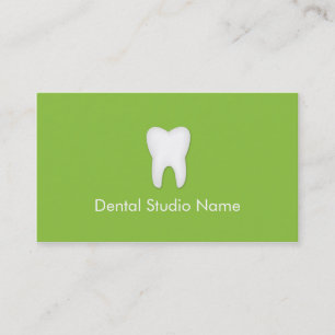 Deantial/Dental studioの名刺（緑） 名刺