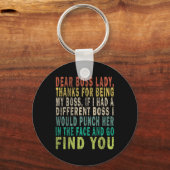 Dear Boss Lady  キーホルダー (正面)