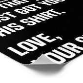 Dear Brother Quote Funny Sibling Humor Joke From S ポスター (角)