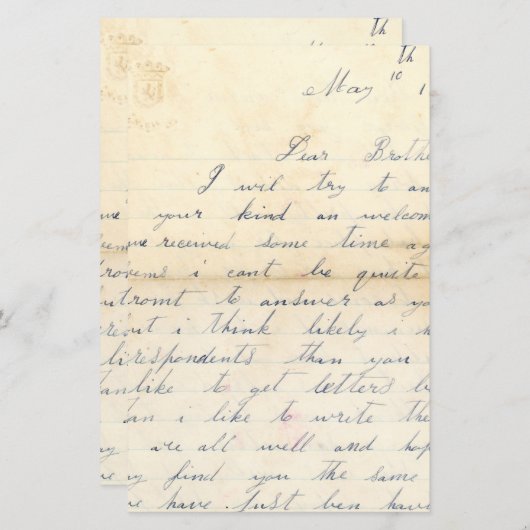 Dear Brother Scrapbook Paper (正面/裏面)