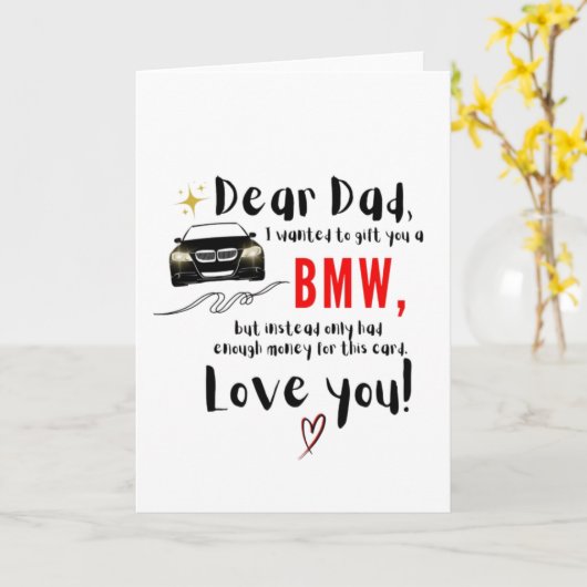 Dear Dad & BMW カード (黄色い花)