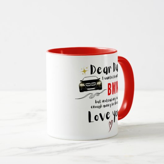 Dear Dad & BMW マグカップ (正面右)