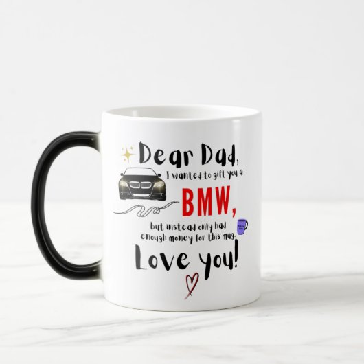 Dear Dad & BMW モーフィングマグカップ (左)
