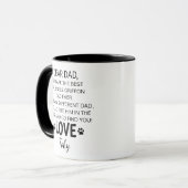 Dear Dad Mug Brussels Griffon Owner Gift マグカップ (正面左)