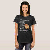 Dear Daddy Pomeranian Dog Dad Father s Day Tシャツ (正面フル)